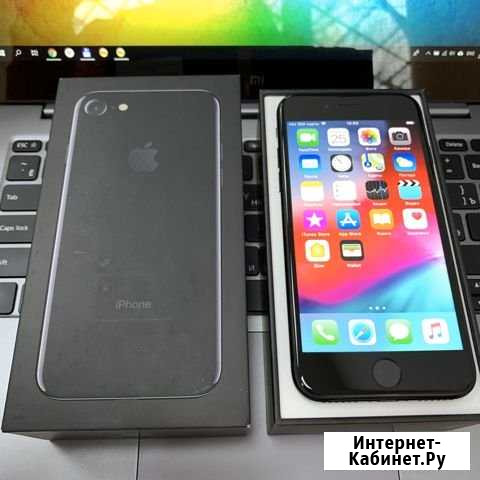 iPhone 7 128gb jet black оригинал рст бу imei6347 Киров - изображение 1