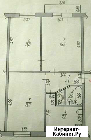 3-к квартира, 59 кв.м., 5/5 эт. Нижний Ломов - изображение 1