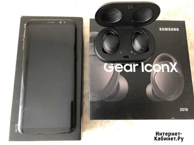SAMSUNG Galaxy S8 64gb+Gear IconX Челябинск - изображение 1