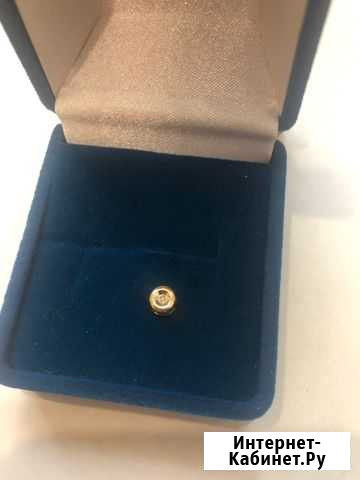 Золотая подвеска 585 пробы с бриллиантом Нижний Новгород - изображение 1