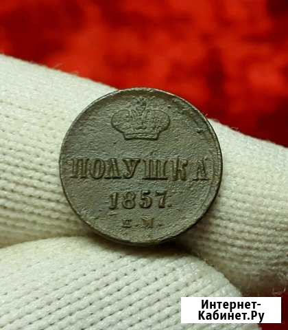 Полушка 1857 года Е.М Шуя - изображение 1