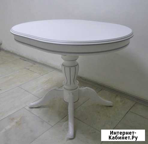 Столы Альт-2 белые с серебряной патиной Тюмень - изображение 1