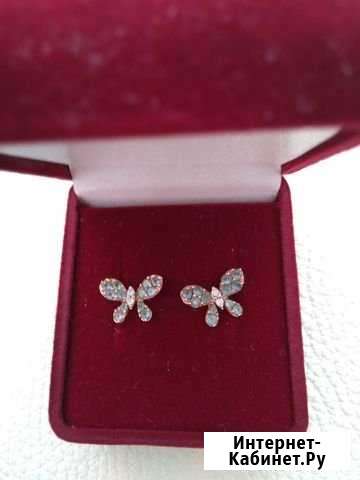 Золотые серьги с топазами Одинцово - изображение 1