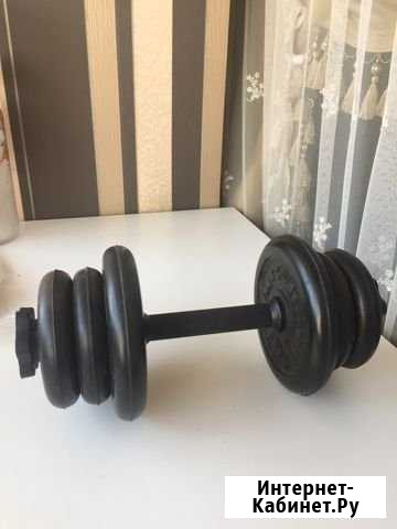 Две обрезиненные гантели с 3-мя блинами каждая Чита - изображение 1