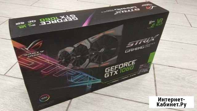 Видеокарта Asus GeForce GTX 1060 Strix Киров - изображение 1