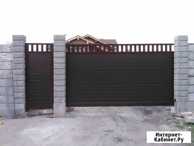 Ворота откатные(сдвижные) Alutech 4000х2000 Красноярск - изображение 1