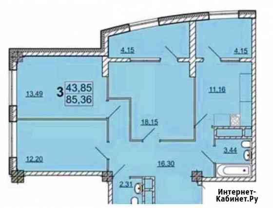 3-к квартира, 86 кв.м., 14/18 эт. Белгород