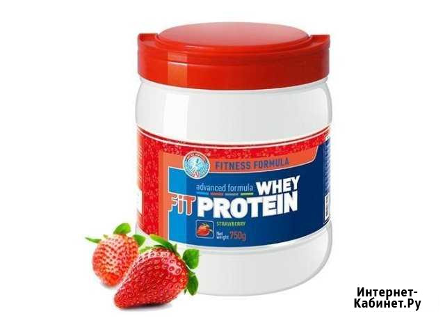 Протеин FIT whey protein клубника 750Г Екатеринбург - изображение 1