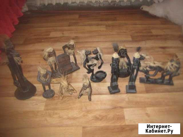 Папуасы, коллекция резных фигур из дерева Боровичи - изображение 1