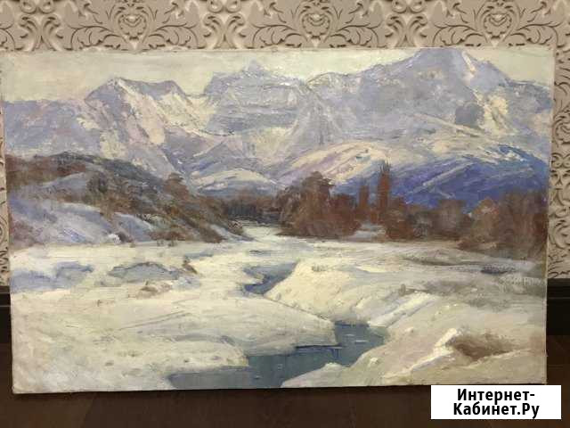 Картина «зимняя река» Нальчик - изображение 1