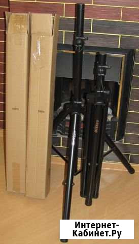 Штативы для акустики колонок luxsound 2шт новые Пермь - изображение 1
