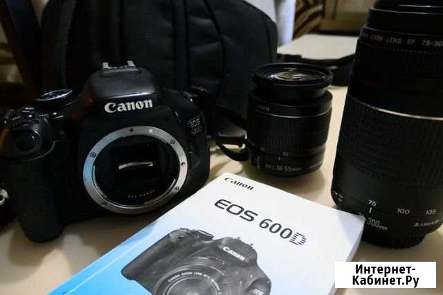 Зеркальный фотоаппарат canon EOS 600D+телеобъектив Мончегорск - изображение 1