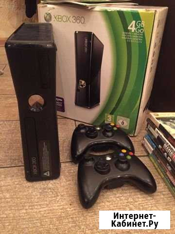Xbox 360slim,2 джойстика 3.0. Коробка документы Комсомольск-на-Амуре - изображение 1