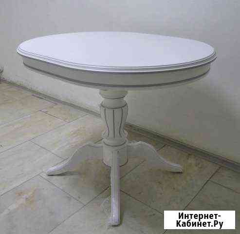 Столы Альт-2 белые с серебряной патиной Тюмень