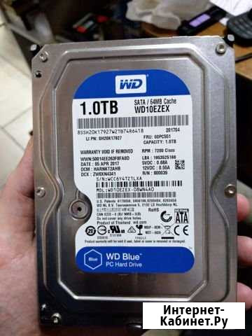 1000Gb бу SATA Western Digital WD10ezex 3.5 7200 Киров - изображение 1