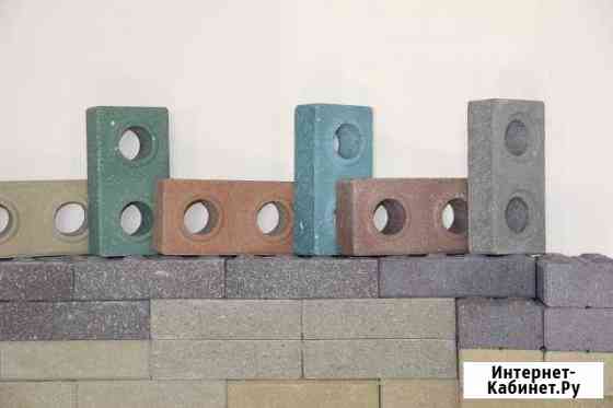 Кирпич облицовочный, гиперпрессованный,цвет синий Благовещенск