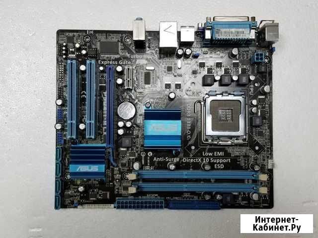 Материнская плата Asus P5G41T-M LX рабочая Новосибирск - изображение 1