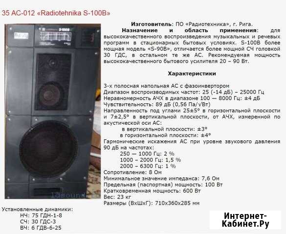 Колонки AC 35 /S-90 B Назарово - изображение 1