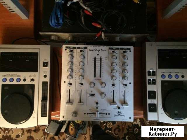 DJ оборудование pioneer cdj100s + Stage Line MPX Тверь - изображение 1