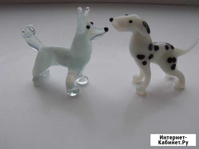 Фигурки маленькие собачки, цветное стекло (Европа) Брянск - изображение 1