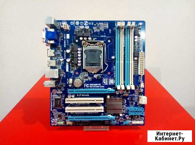 Мат плата Gigabyte GA-B75M-D3H (Socket 1155) Брянск - изображение 1