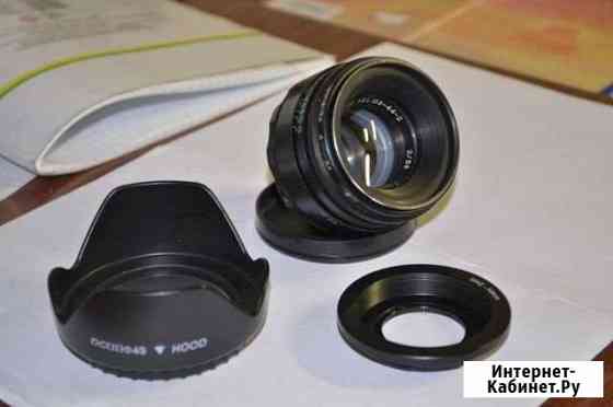 Helios-44-2 2/58mm, переходник M42 с линзой(Nikon) Белебей