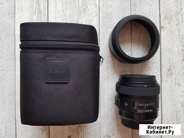 Объектив Sigma AF 30mm f/1.4 DC HSM Art Canon EF-S Тюмень - изображение 1