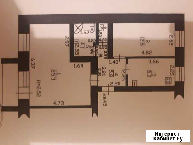 2-к квартира, 58 кв.м., 3/5 эт. Шадринск - изображение 1