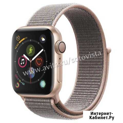 Apple Watch s4 44 gold/pink loop Москва - изображение 1