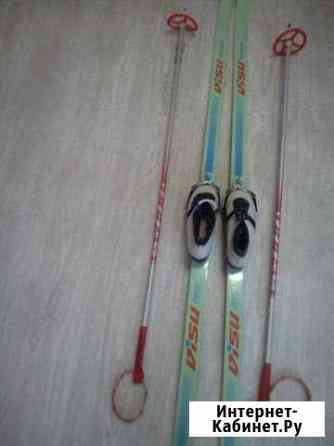 Лыжи с палками и ботинки Ижевск