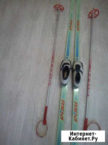 Лыжи с палками и ботинки Ижевск - изображение 1