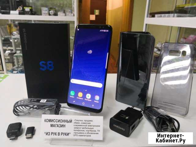 Мт SAMSUNG SM-G950FD Galaxy S8 64Gb (б/У) +чехлы Североморск - изображение 1