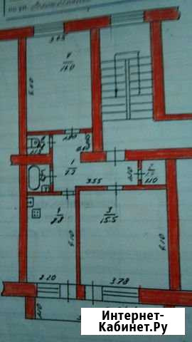 2-к квартира, 52.6 кв.м., 2/3 эт. Аткарск - изображение 1