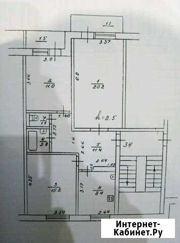 3-к квартира, 70 кв.м., 5/5 эт. Отрадный - изображение 1