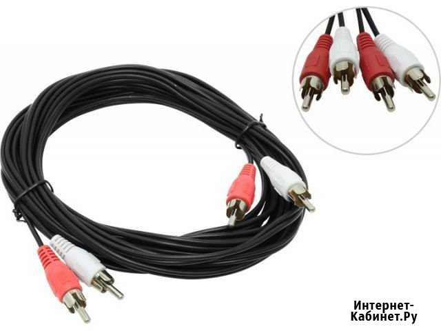 Кабель 2RCA-2RCA, 5 метров Кемерово - изображение 1