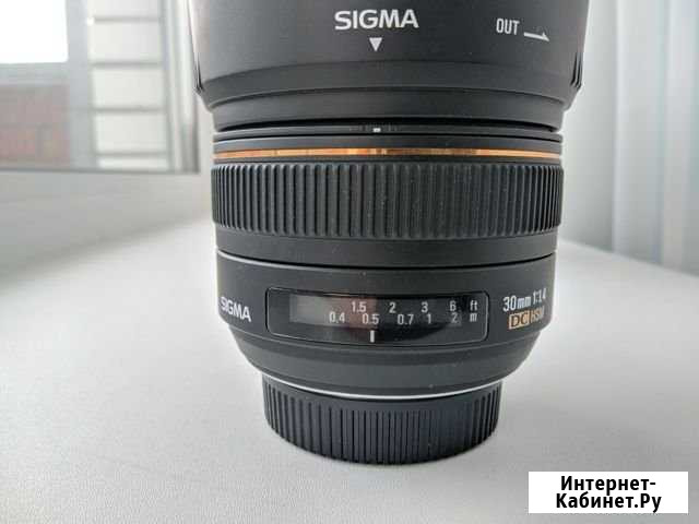 Sigma 30 mm 1.4 dc hsm на байонет nikon F Ижевск - изображение 1