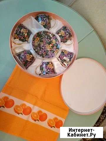 Чайный сервиз, Китай, 6 чашек, 6 блюдец, новые Липецк - изображение 1