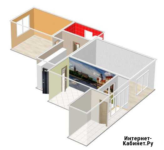 2-к квартира, 56.7 кв.м., 2/9 эт. Калининград - изображение 1