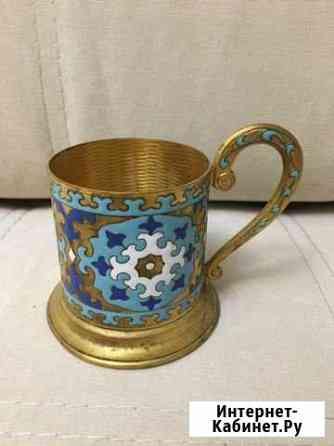 Подстаканник времен СССР. Эмаль Воронеж