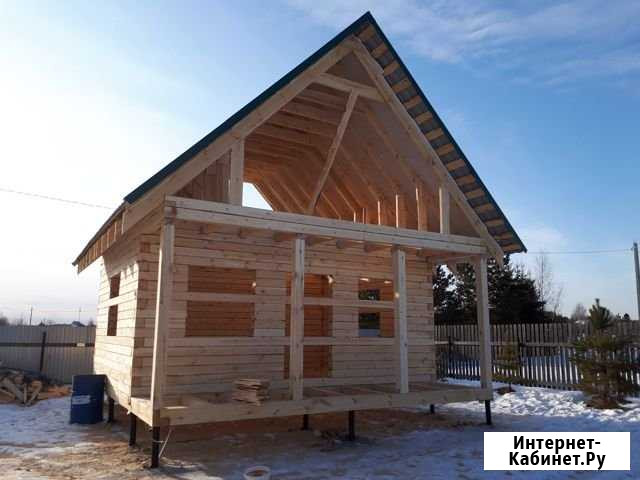 Дом 6х6 м. с террасой и балконом Тюмень - изображение 1