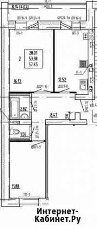 2-к квартира, 58 кв.м., 2/9 эт. Йошкар-Ола