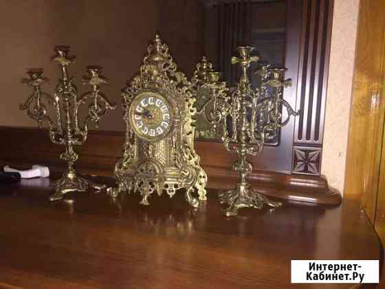 Бронзовые Часы и подсвечники Каспийск