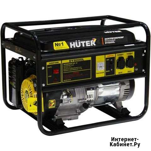 Бензиновый генератор huter DY8000L Ижевск - изображение 1