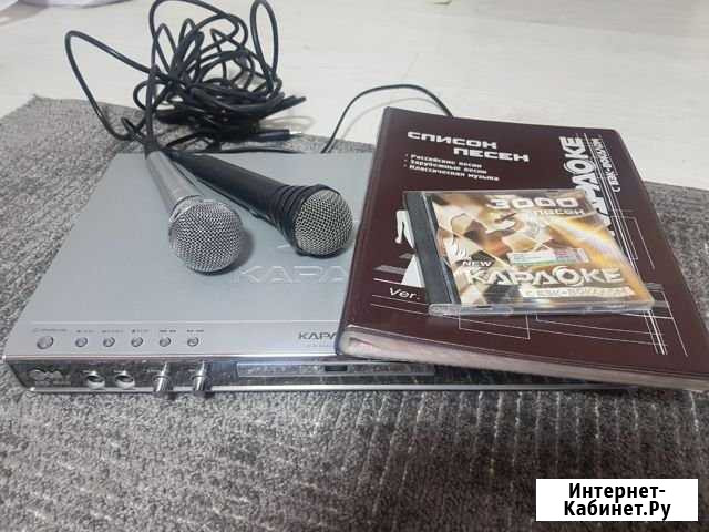 DVD плеер,диск караоке на 3000 песен,микрофоны и к Рязань - изображение 1