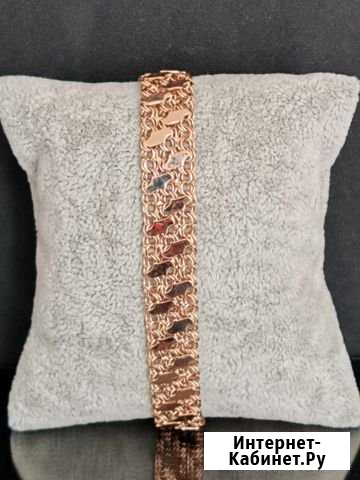 Золотой браслет тройной Краснодар - изображение 1