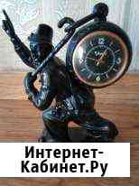 Антикварные часы чугун Хранитель времени Мурманск