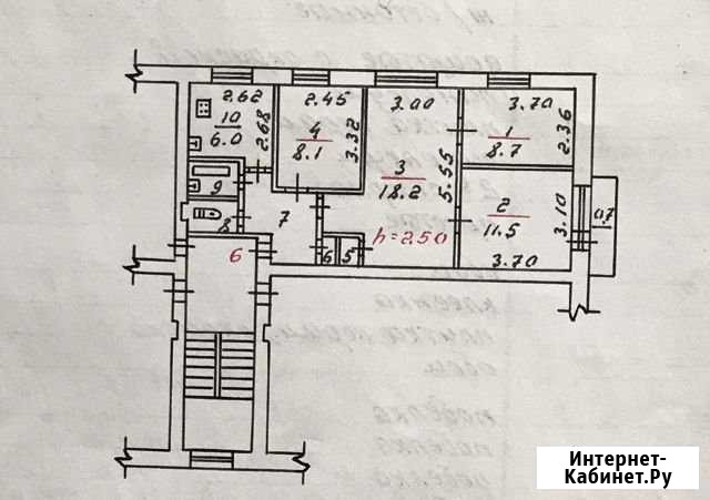 4-к квартира, 60 кв.м., 2/5 эт. Невель - изображение 1