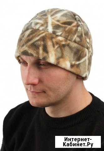 Шапка флисовая для охоты камуфляж Осока Калининград - изображение 1