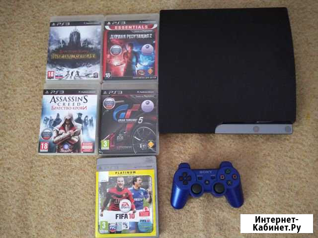 Ps3 slim + 5 дисков Псков - изображение 1