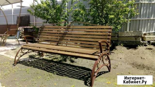 Лавочка (скамейка) с холодной ковкой Черкесск - изображение 1